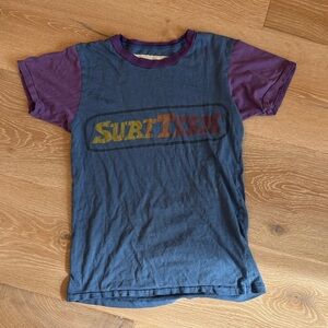 Aviator Nation Blue and Purple Surf Tee